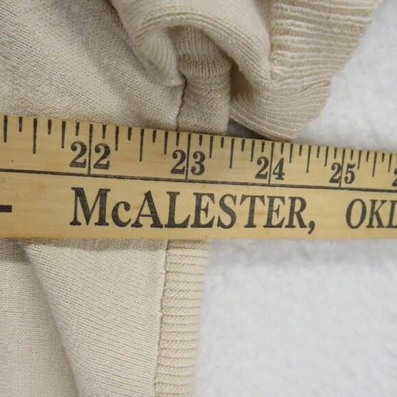 Lane Bryant Sweater Womens 18 20 Beige Short Sleeve Open Front Cardigan Layering - Picture 8 of 9